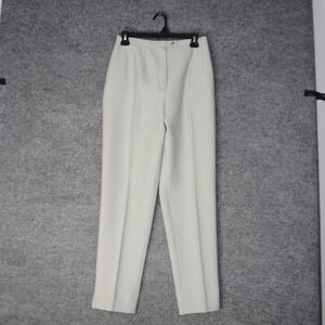 Morton Bernard Dress Trousers Womens 6 Grey Micro Check Business Casual Office